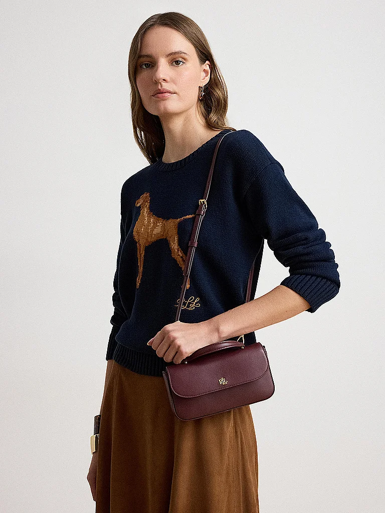 LAUREN RALPH LAUREN Monedero MARCY Large rojo oscuro